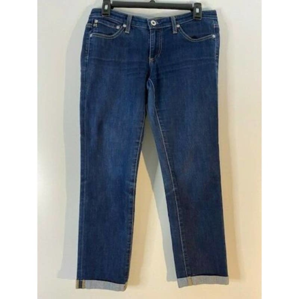 AG Adriano Goldschmied Jeans Women’s 28 Stilt Roll Up Cuff Cigarette Blue